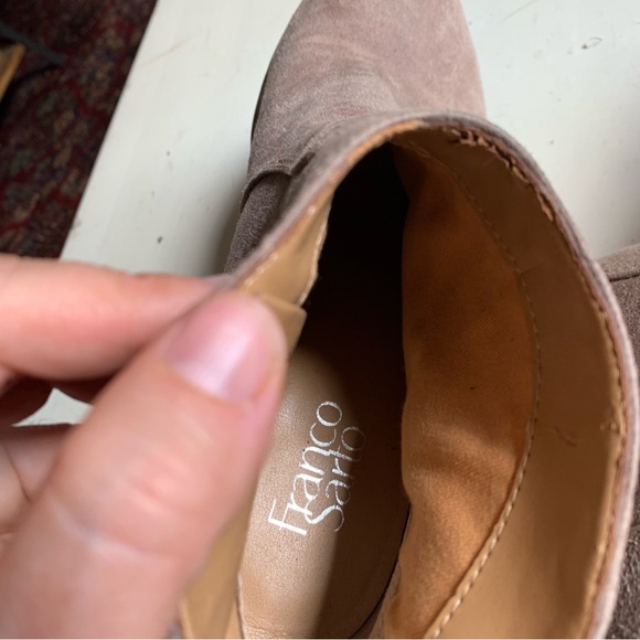 Franco Sarto Huette Ankle boots booties in taupe beige 8.5 - Picture 7 of 7